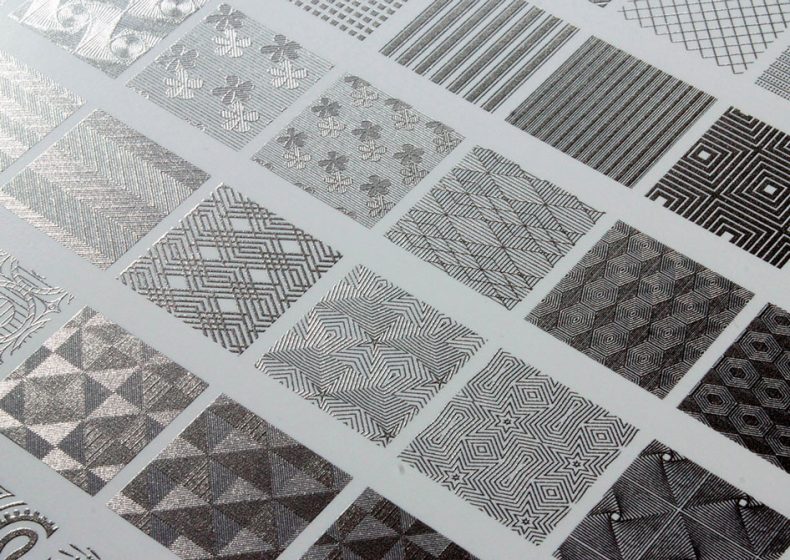 Metallic embossing effects